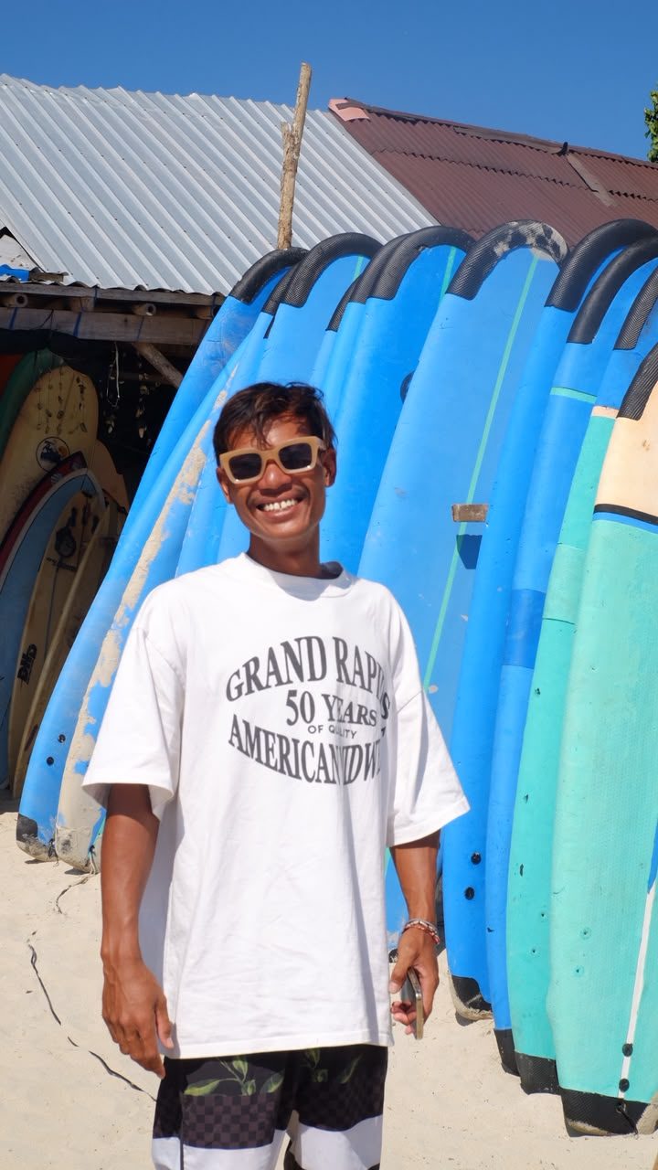 Wawan, your surf instructor